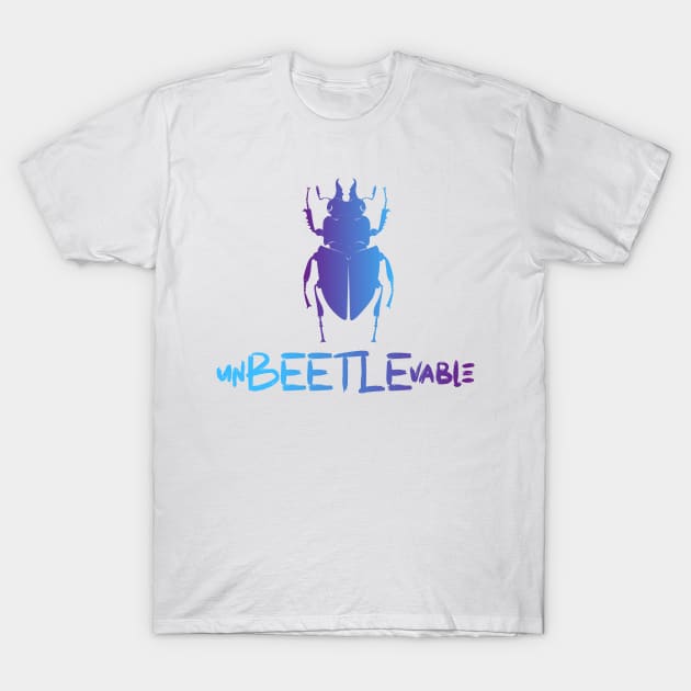 UnBEETLEvable - Blue Beetle T-Shirt by Salaar Design Hub